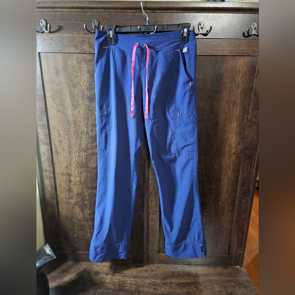 Smitten Navy Joggers with Pink Drawstring